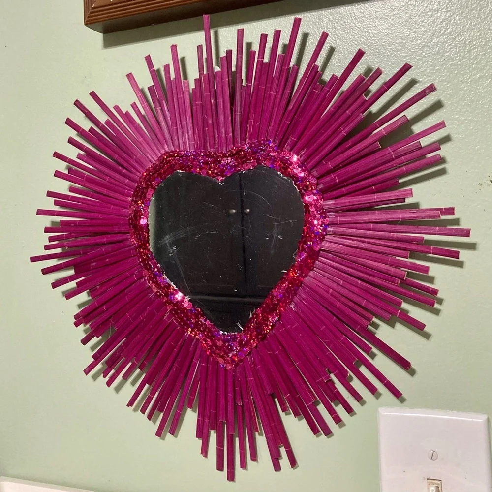 Heart Mirror Wall Art Decor- 17